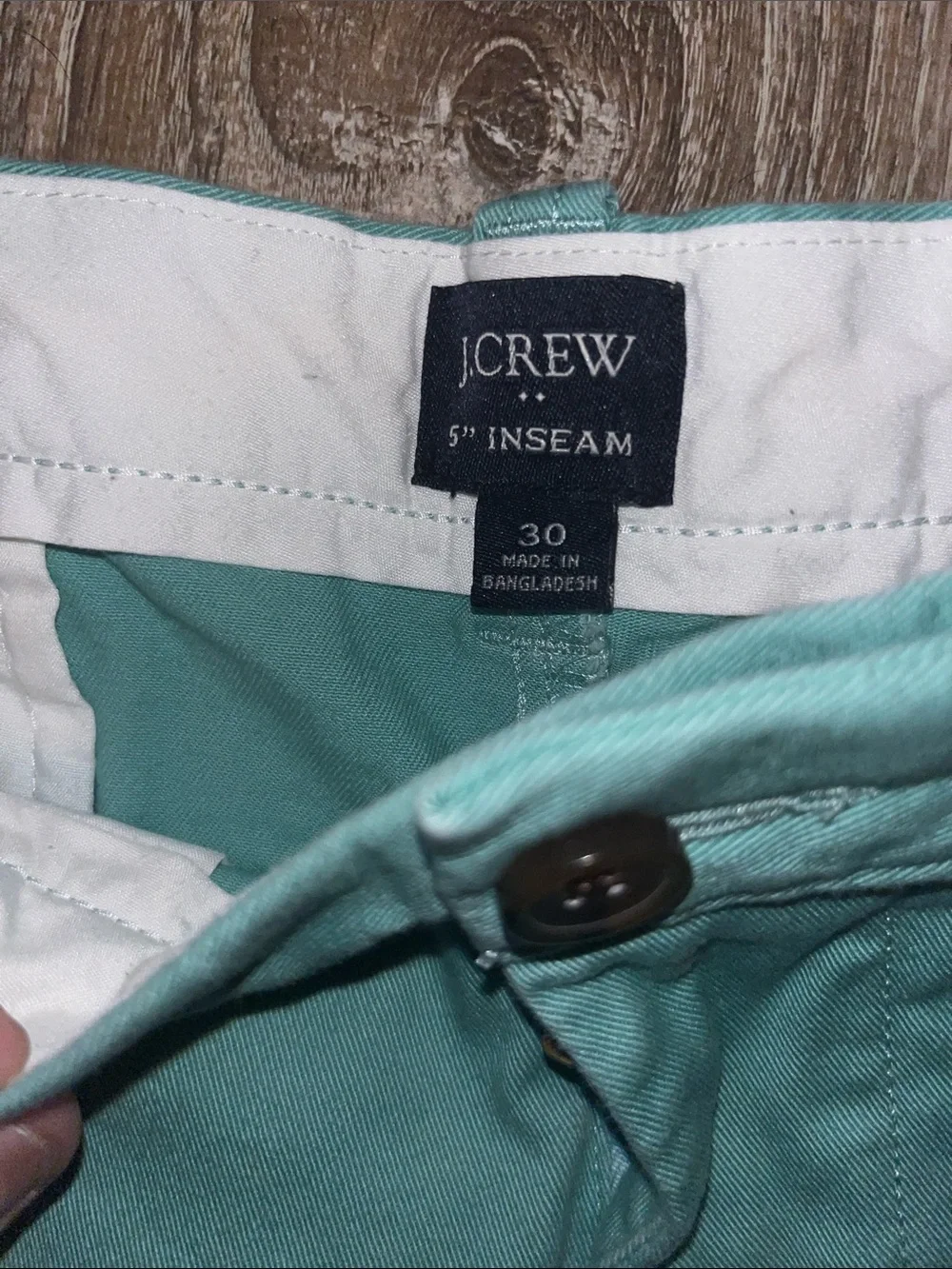 J. Crew Men Stretch Chino Shorts in Mint